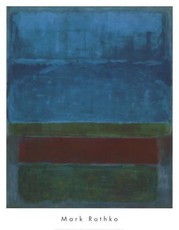 Blue, Green, and Brown - Wall Art Print, 28x37