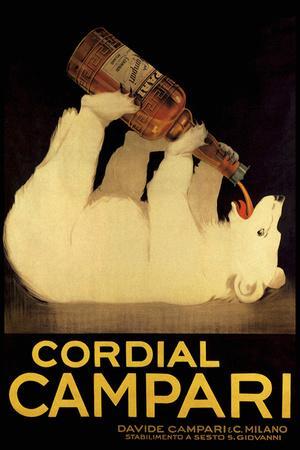 Cordial Campari - Polar Bear - Giclee Print, 12x18