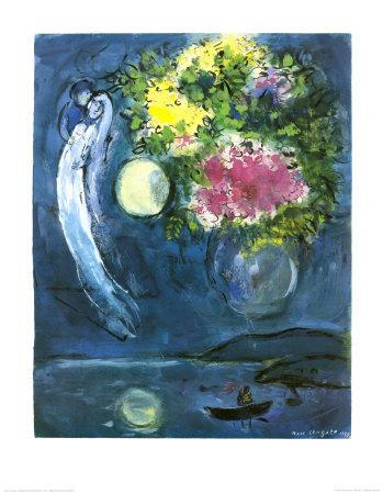 Lovers with Bouquet, c.1949 - Wall Art Print, 28x36
