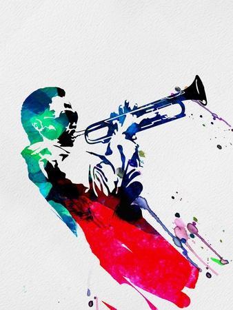 Miles Watercolor - Wall Art Print, 12x16