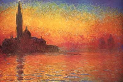 Monet Dusk Venice - Poster, 36x24
