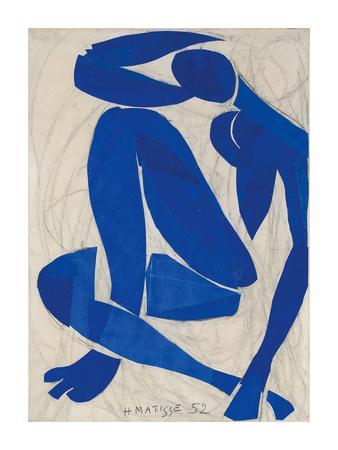 Nu Bleu IV - Wall Art Print, 24x32