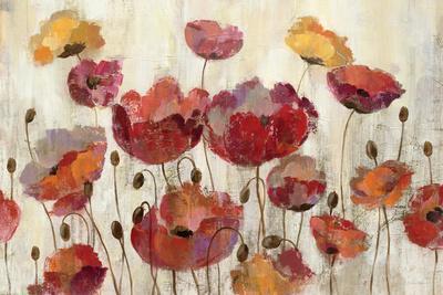 Poppies in the Rain - Premium Giclee Print, 18x12