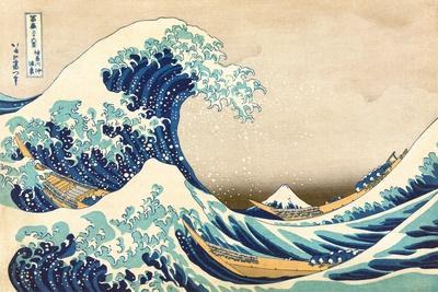 The Great Wave off Kanagawa - Wall Art Print, 18x12