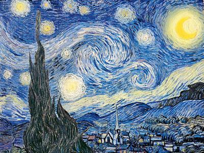 Vincent Van Gogh- Starry Night, c. 1889 - Poster, 24x18