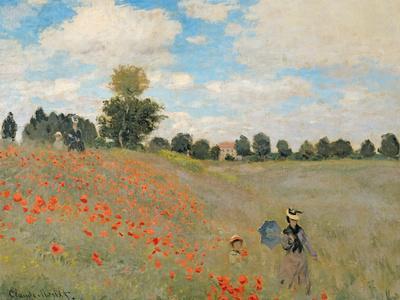 Wild Poppies, Near Argenteuil (Les Coquelicots: Environs D'Argenteuil), 1873 - Giclee Print, 16x12