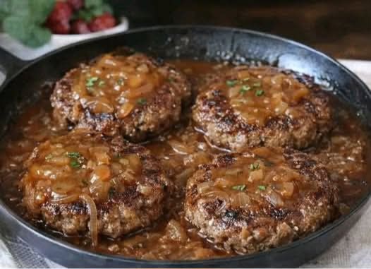 Southern-Style Hamburger Steak with Onion Gravy