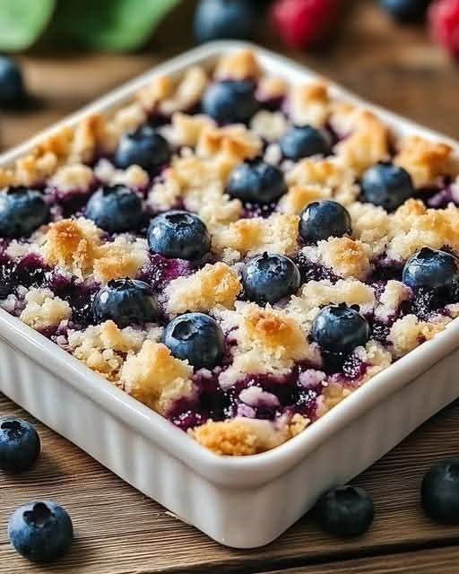 Blueberry Cottage Cheese Breakfast Bake