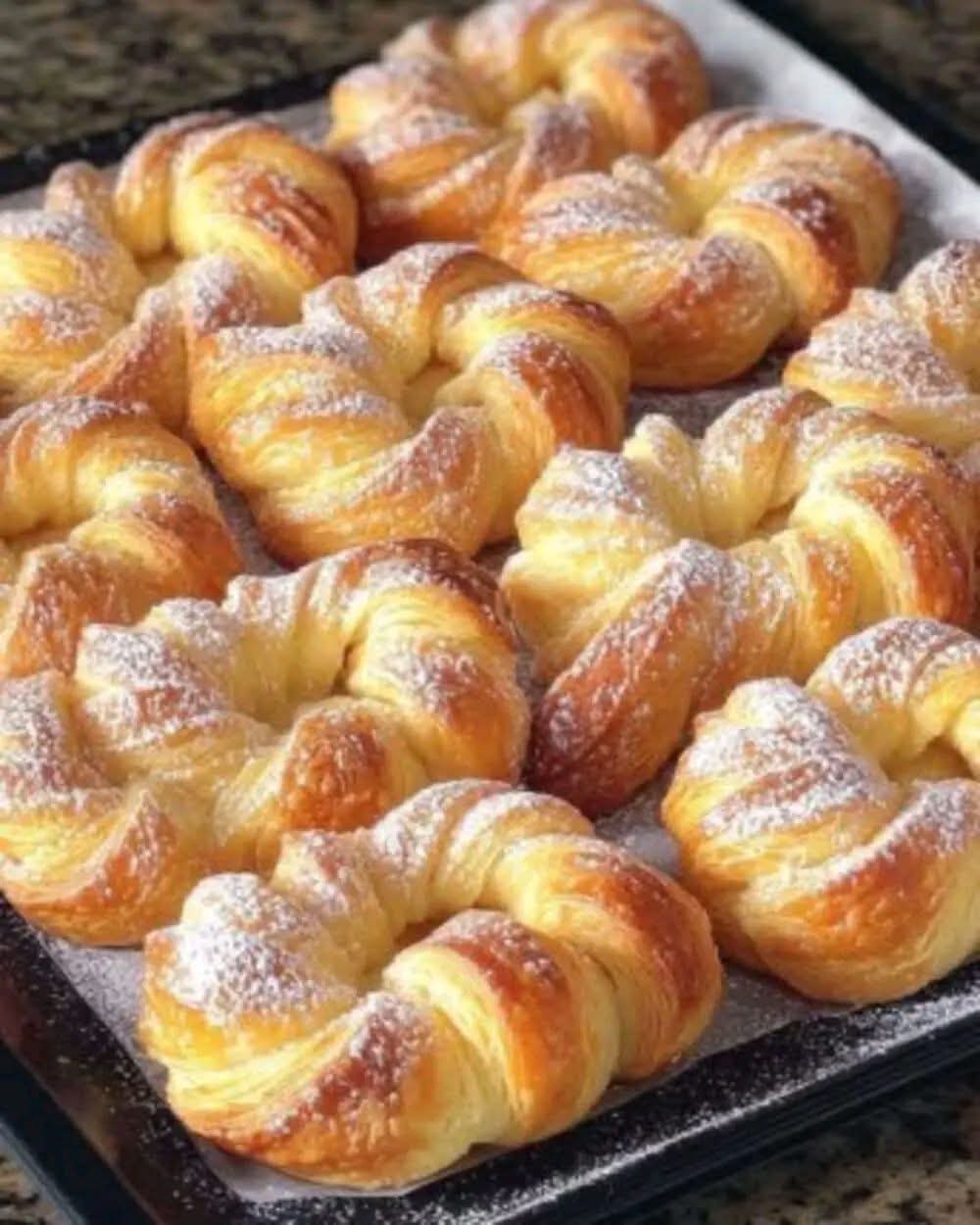 Twisted Sugar Puff Pastry Rolls