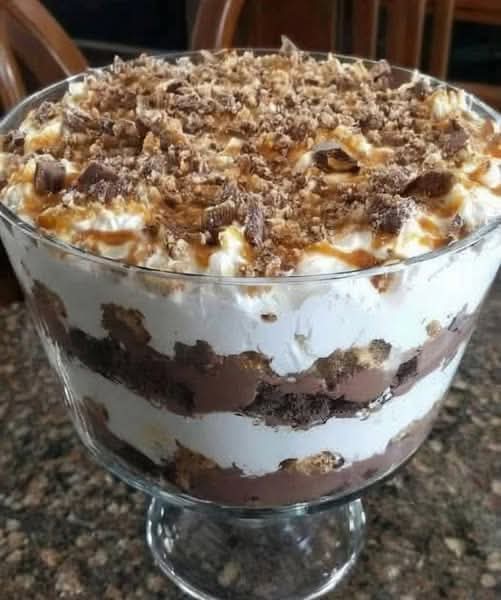 How to Make Chocolate Caramel Crunch Trifle