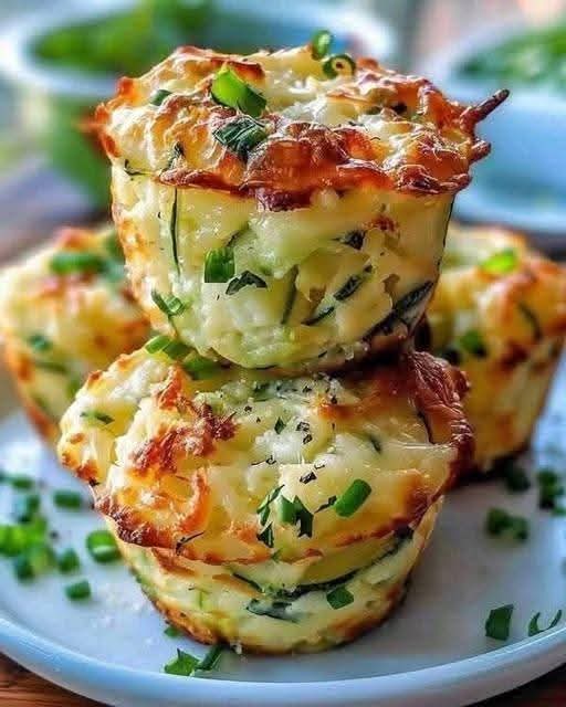 Cheesy Zucchini Egg Muffins