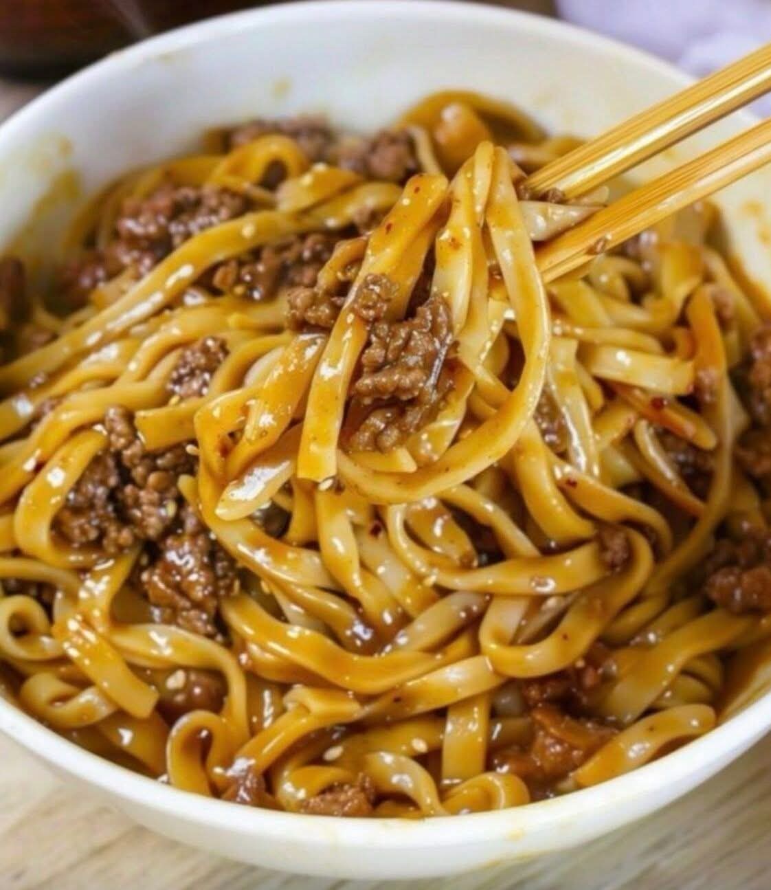 Spicy Ginger Beef Noodles